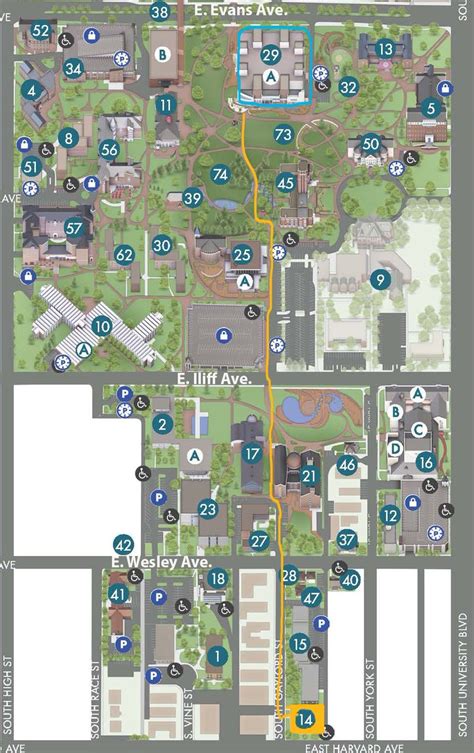 Denver University Campus Map