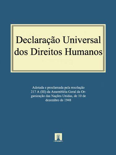 Pdf Declara O Universal Dos Direitos Humanos Translated Saraiva