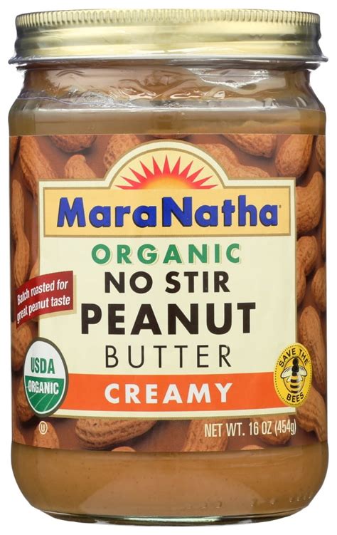 MaraNatha Organic No Stir Creamy Peanut Butter 16 Oz Walmart