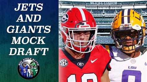 New York Jets And New York Giants Round Mock Draft Youtube