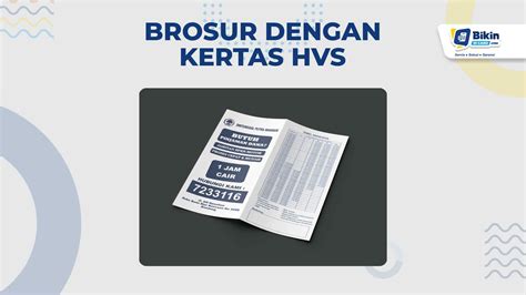 Brosur Dengan Kertas Hvs Pilihan Tepat Untuk Brosur Berkualitas