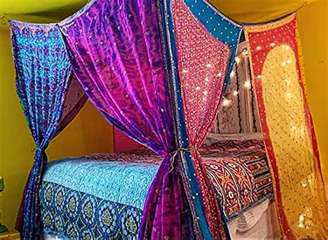 Amazon Boho Tent Saree Tent Bed Canopy Bohemian Wedding