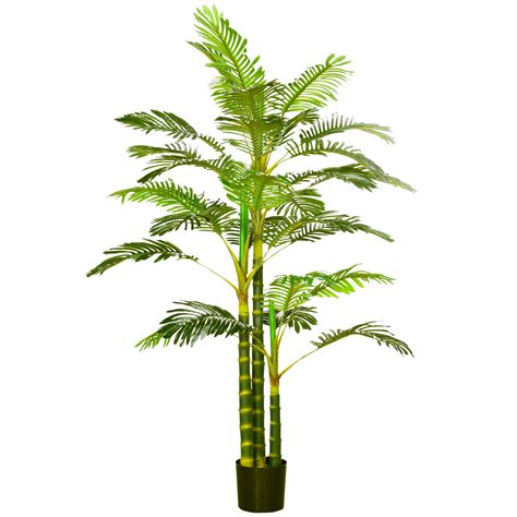 Palmier Areca Artificiel Hauteur 190 Cm Avec 30 Grandes Feuilles En