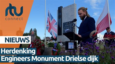 Herdenking Royal Engineers Monument Drielse Dijk YouTube