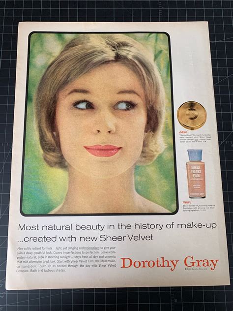 Vintage 1959 Dorothy Gray Cosmetics Print Ad Etsy