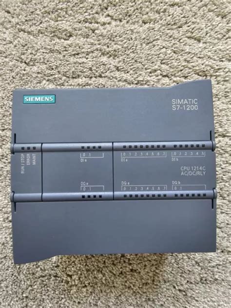 Siemens Simatic Plc S Cpu C Ac Dc Rly Es Bg Xb