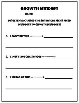 Growth Mindset SEL Worksheets By GenZ Teach TPT