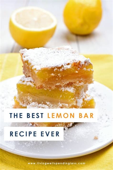 The Best Lemon Bar Recipe Ever Simple Fresh Lemon Bars