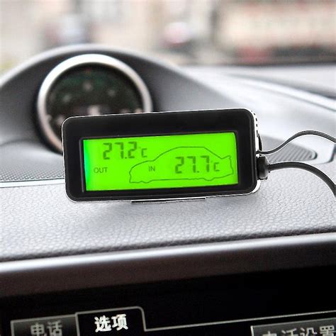 Thermometer Mini Digital Car Lcd Display Indoor Outdoor Thermometer V