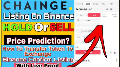 Chainge Finance Price Prediction Listing On Binance How To Sell