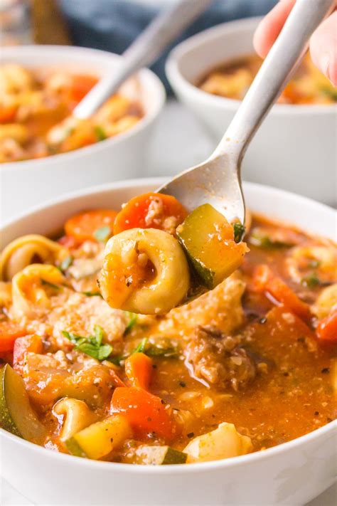 Italian Sausage Tortellini Soup Reluctant Entertainer