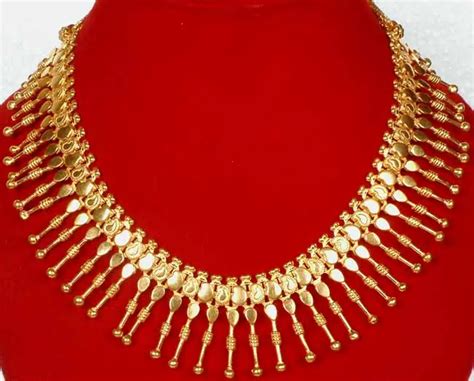 Gold Plated Spike Necklace With Mango Motifs Exotic India Art