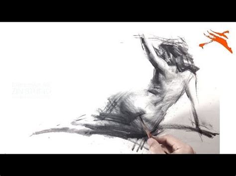 Charcoal Drawing Demo Expressive Drawing Nude Figure Charcoal Drawing Drawings Charcoal