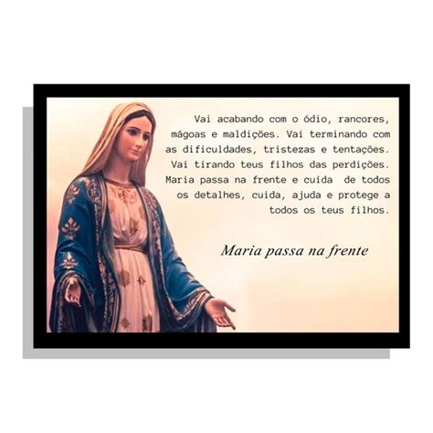 Quadro Ora O Maria Passa Na Frente Cat Lico Elo