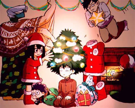 Mha Christmas Wallpapers Top Free Mha Christmas Backgrounds