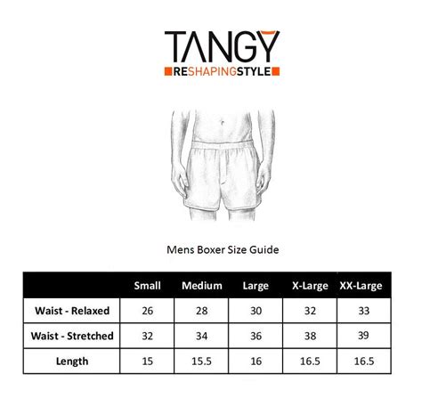 Hanes Boxer Size Chart