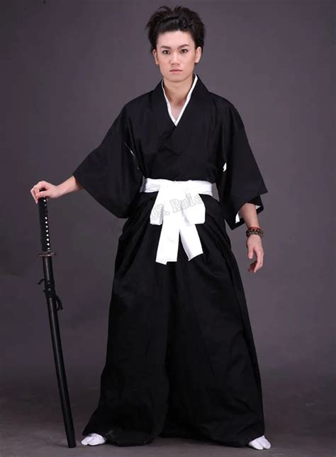 Hot Bleach Ichigo Kurosaki Shinigami Death Kimono Cosplay Costume-in ...