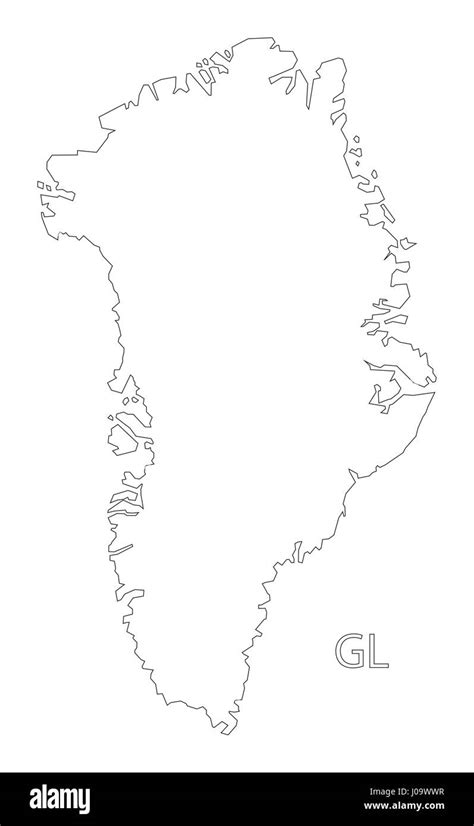 Outline map greenland hi-res stock photography and images - Alamy