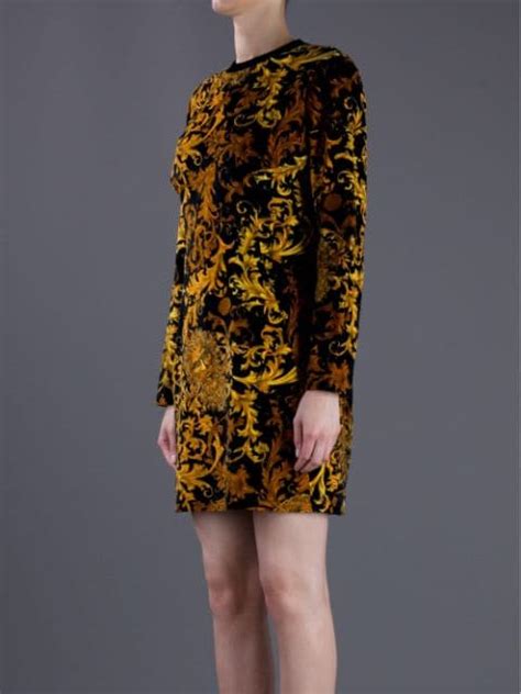 Versace Vintage Brocade Shift Dress - Farfetch