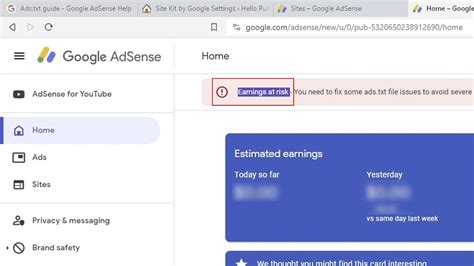 Solved Earnings At Risk You Need To Fix Some Ads Txt File Issues