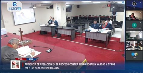 Audiencia de apelación en el proceso contra Pedro Bogarín Vargas y