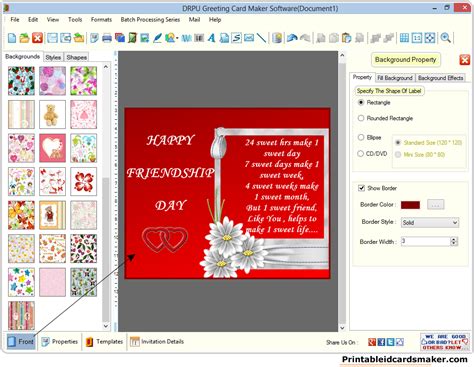 Free Printable Greeting Card Maker Printable Templates