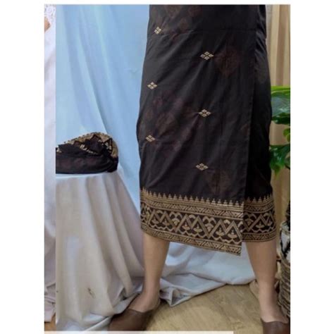 Jual Saput Set Udeng Songket Bordir Premium Pakaian Adat Bali Busana