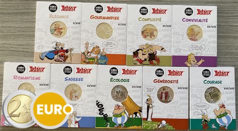 9 X 10 Euro Frankreich 2022 Silber Asterix Band 2 2eurogedenkmunzen De