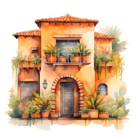 Vibrant Mexican House Design Featuring Watercolor Illustrations ...