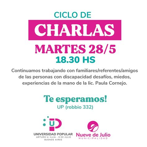 Continuidad Del Ciclo De Charlas Para Personas Que Conviven Con Quienes