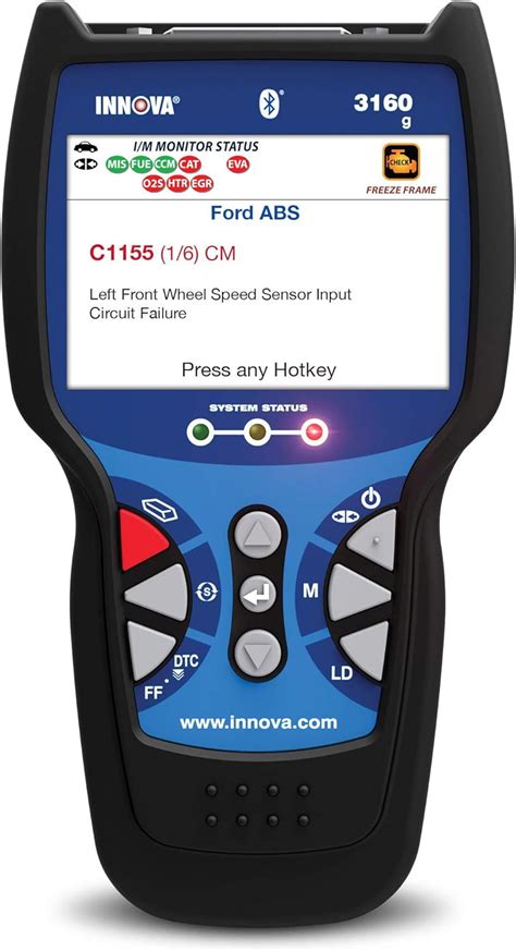 Innova 3160g Pro Obd2 Scanner Car Code Reader With Live Data Abs Srs Battery Reset Service