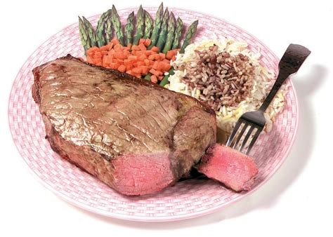 Fresh Cooked Beef Bottom Round Steak - Prepared Food Photos, Inc.