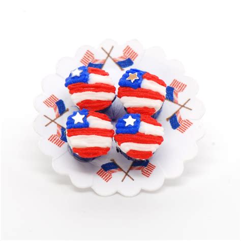 4th Of July Flag Cupcakes Stewart Dollhouse Creations