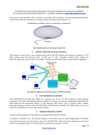 Design And Comparison Of Linearly Polarized Rectangular Micro Strip