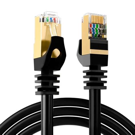 Cabo De Rede Patch Cord Cat5e Ftp Blindado Gigabit 2m Preto 5