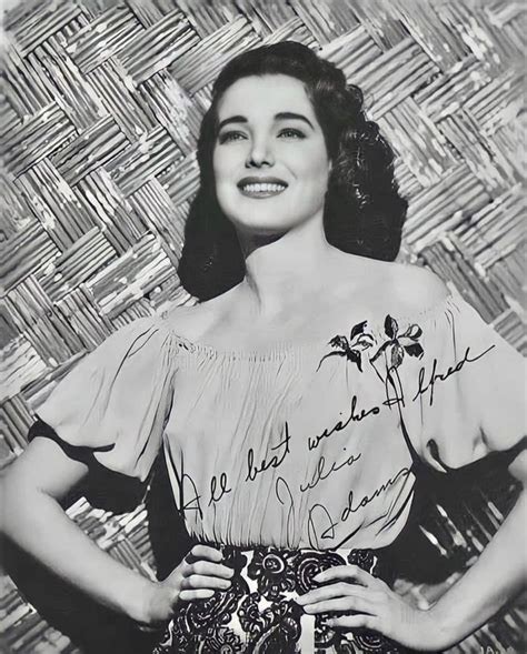 Julie Adams 🌟 on Instagram: "Beautiful shot of Julie, autographed to ...