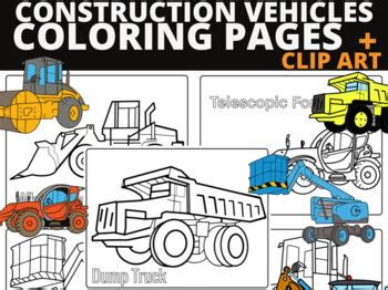 Construction Vehicles Coloring Pages & Construction Vehicles Clipart ...