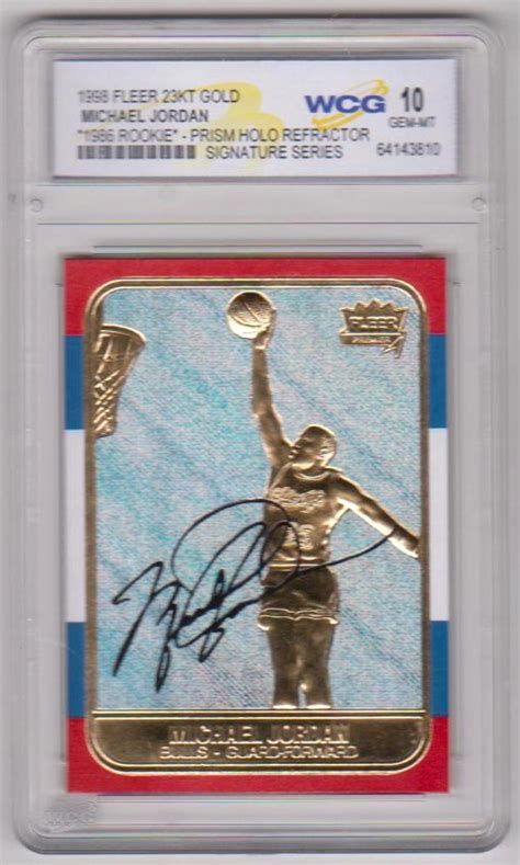 Sold At Auction Graded Gem Mint 10 Michael Jordan 1998 Fleer 86