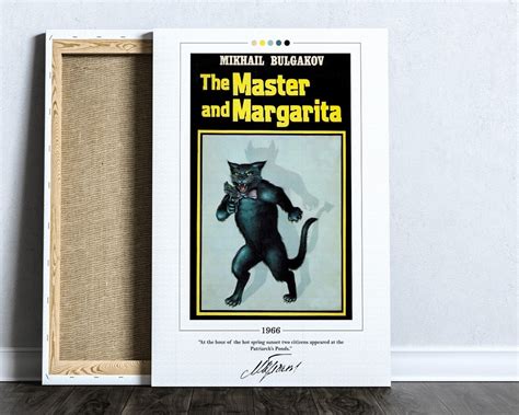 The Master and Margarita Book Cover Poster Mikhail Bulgakov, Master and ...