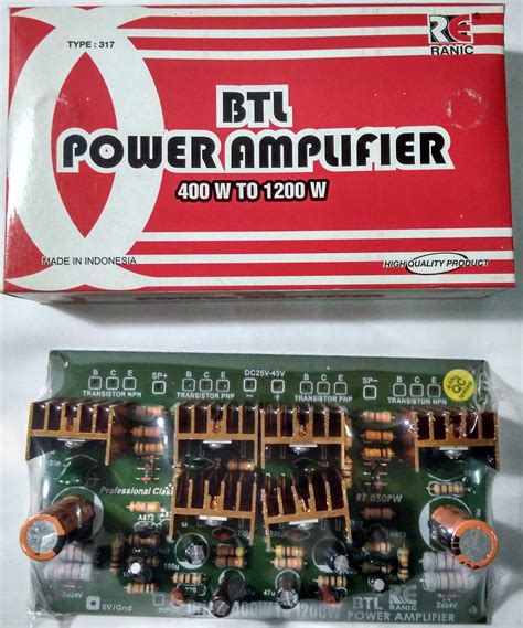 Kit Ranic Kit Power Amplifier BTL 400W To 1200W RE 050 317 Lazada