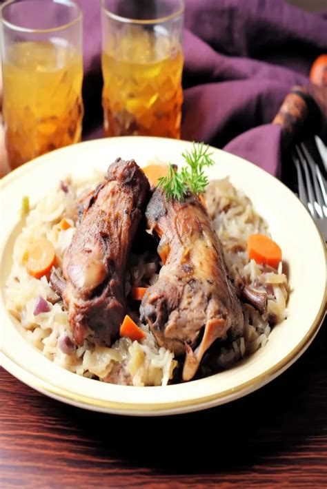 Traditional German Pork Ribs And Sauerkraut