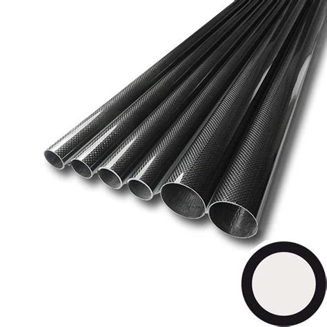 Carbon Fibre Tubes Wound Plain Weave K