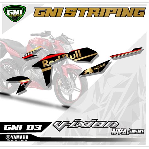 Jual COD Sticker Striping Semifull Yamaha VIXION NEW NVA ADVANCE FZ