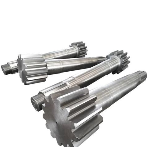 Custom Transmission Driving Shaft Spare Parts Helical Gear Spline Shaft