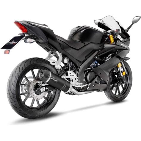 Ligne Complète LEOVINCE LV ONE BLACK INOX YAMAHA MT 125 YZF R 125