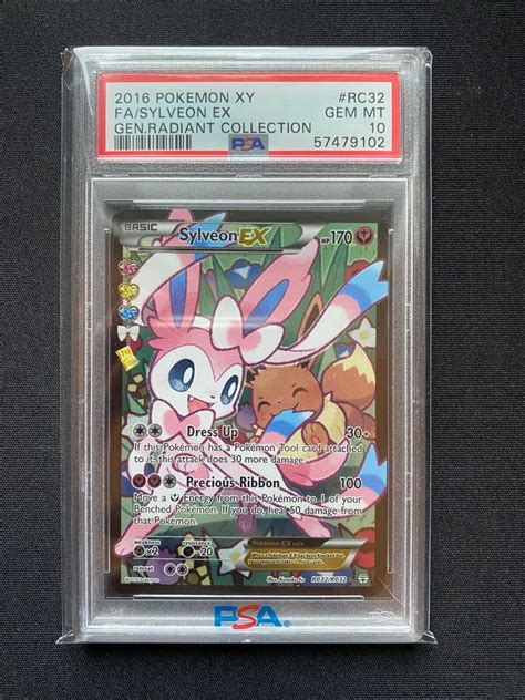 2016 Pokemon XY Generations Radiant Collection Sylveon EX FA RC32 PSA