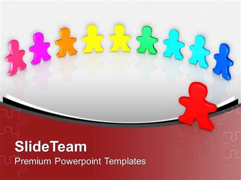 Colorful Men Standing Diversity Powerpoint Templates Ppt Themes And ...