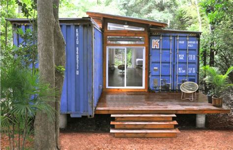 Eco Friendly House Made From Two Shipping Containers