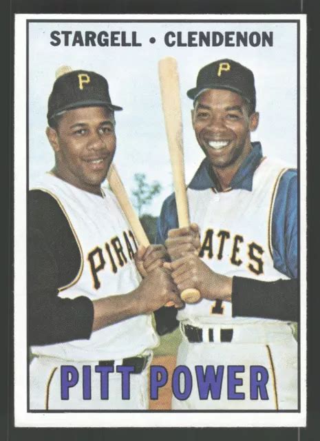 Topps Willie Stargell Donn Clendenon Pirates De