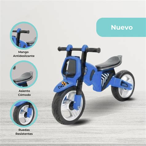 Bicicleta De Balance Para Ni Os Zero Blue Cuzka